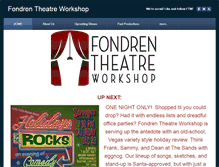 Tablet Screenshot of fondrentheatreworkshop.org